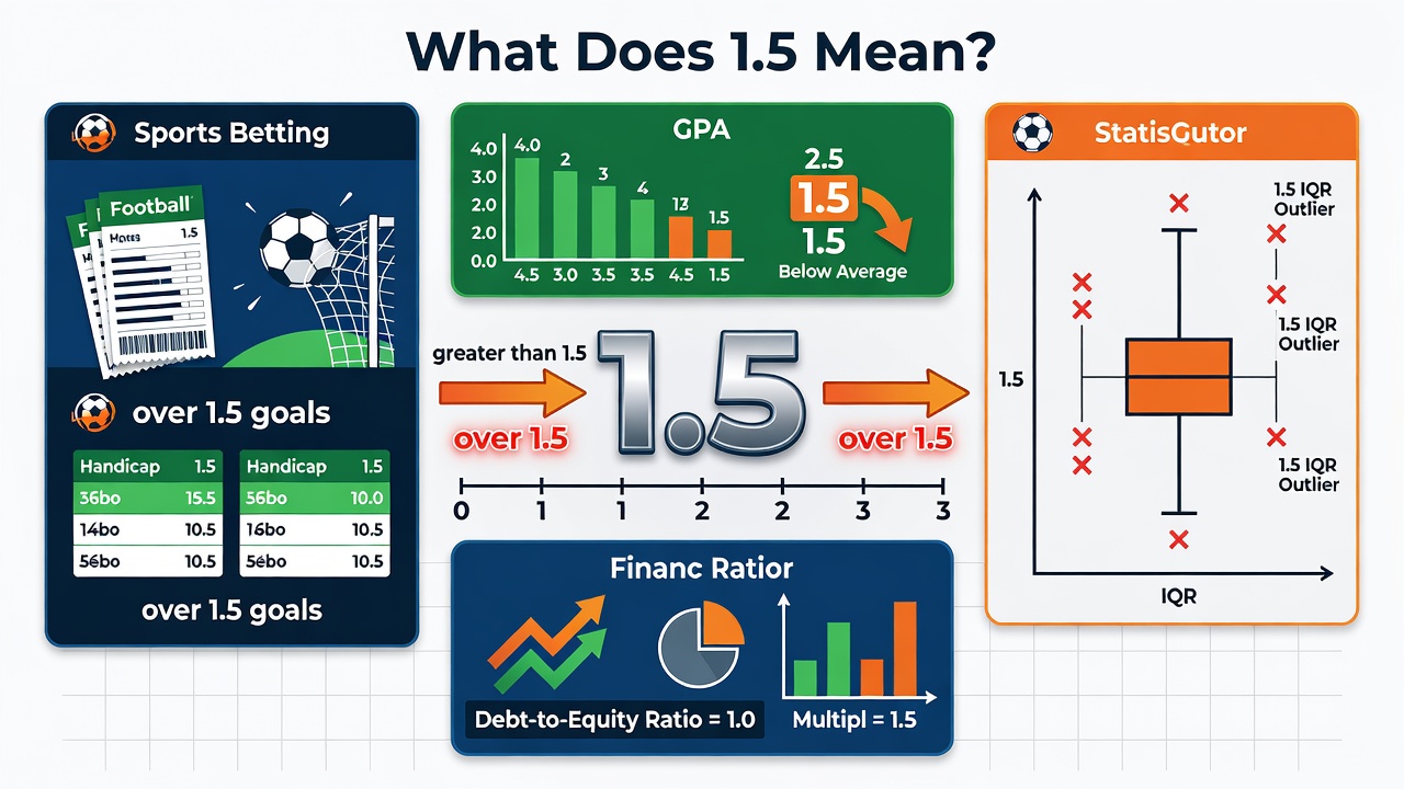What Does 1.5 Mean? Definition, Interpretation, and "Greater Than 1.5" Explained