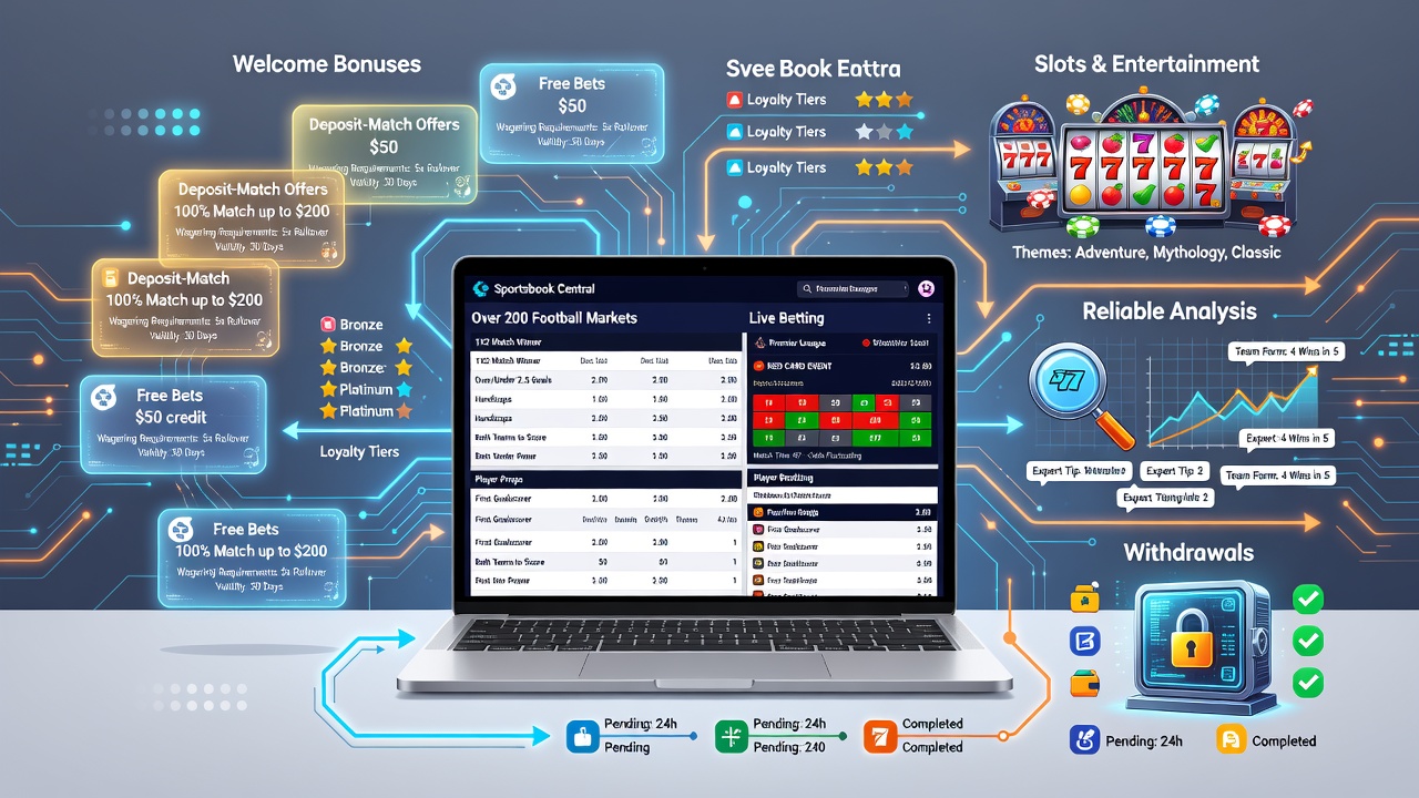 A Beginner's Guide to Online Betting and Casino Platforms: Sports Markets, Bonuses, Live Betting, Slots, Entertainment, Withdrawals and Reliable Analysis