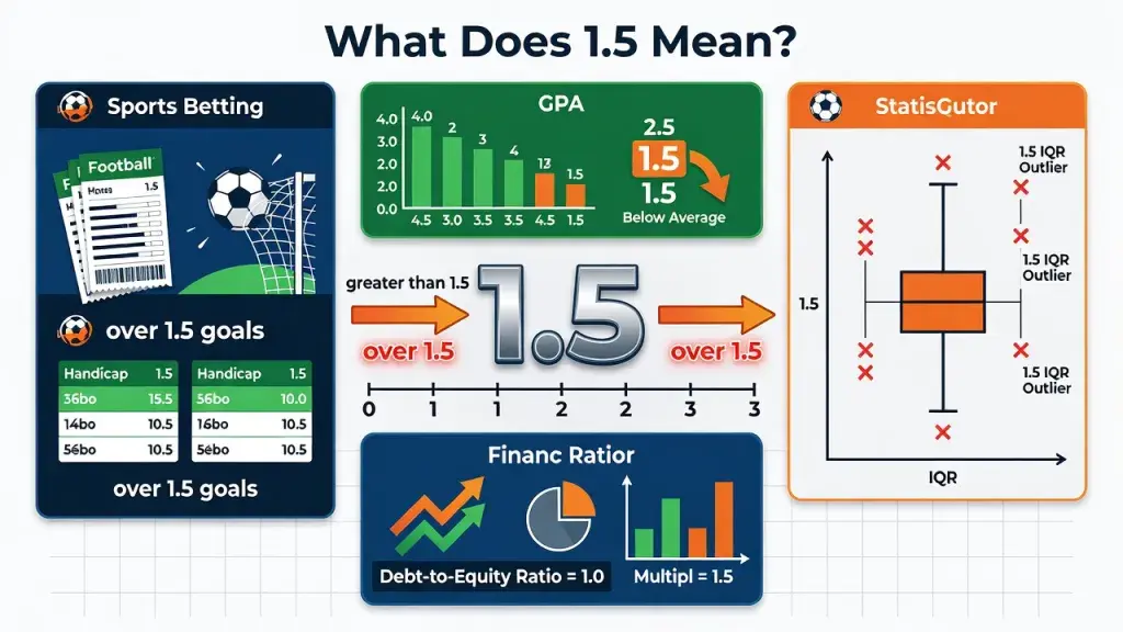 What Does 1.5 Mean? Definition, Interpretation, and "Greater Than 1.5" Explained