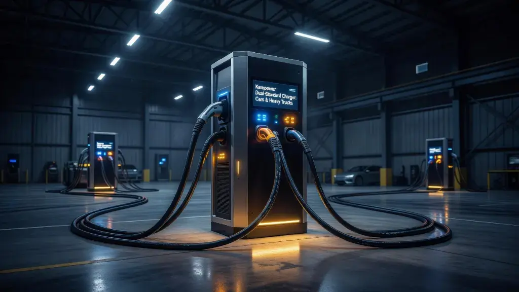 Kempower Unveils Dual-Standard Charger for Cars and Heavy Trucks